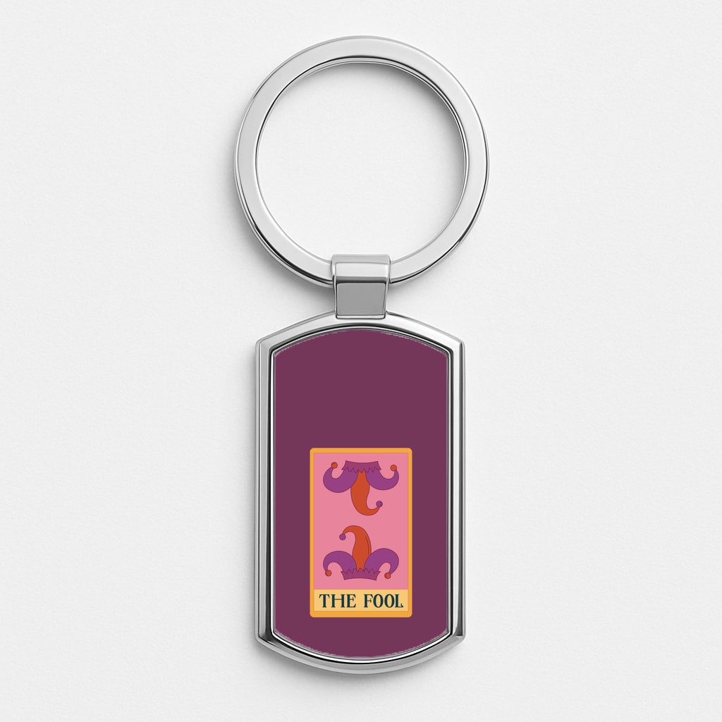 The Fool - Tarot Cards Silver Keyring