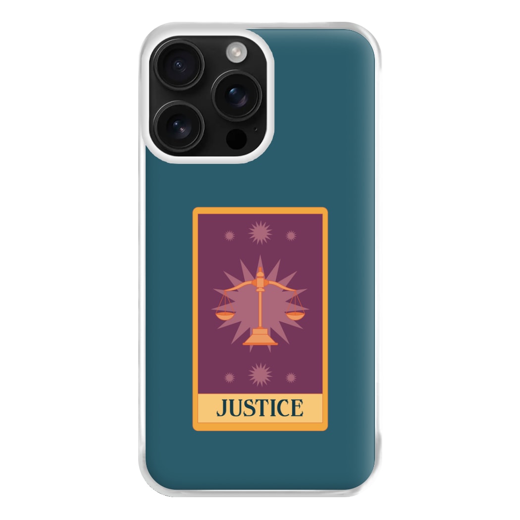 Justice - Tarot Cards Phone Case for iPhone 16 Pro Max