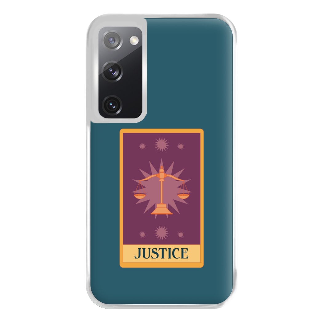 Justice - Tarot Cards Phone Case for Galaxy S20FE