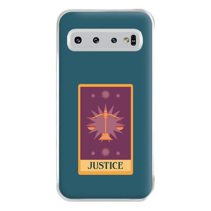 Justice - Tarot Cards Phone Case for Galaxy S10 Plus