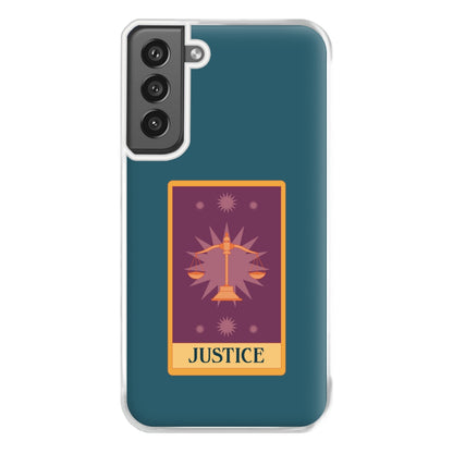 Justice - Tarot Cards Phone Case for Galaxy S21FE