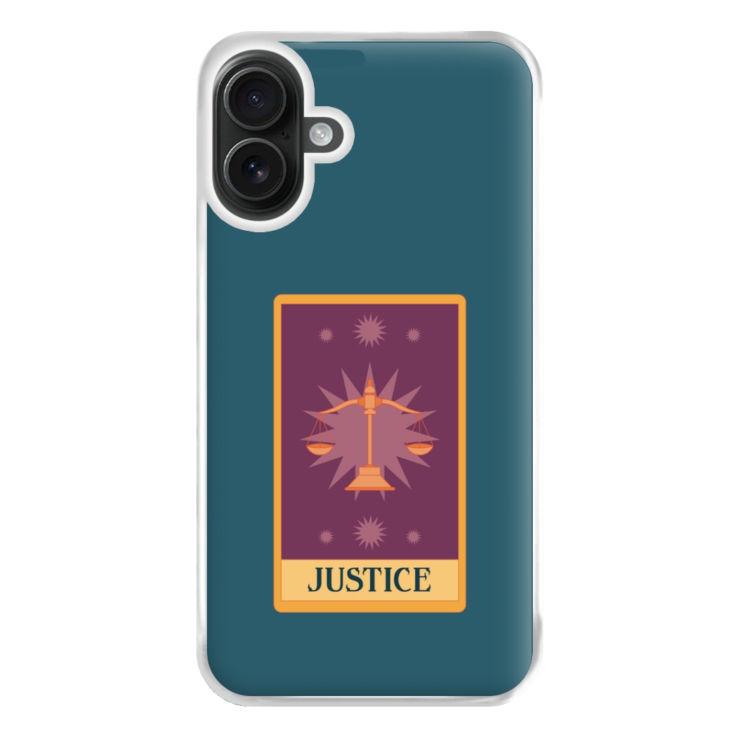 Justice - Tarot Cards Phone Case for iPhone 16 Plus