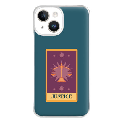 Justice - Tarot Cards Phone Case for iPhone 14