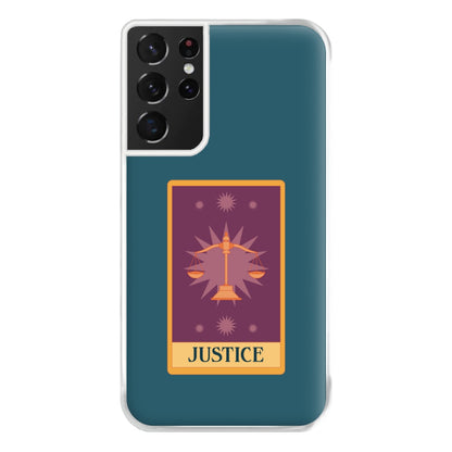 Justice - Tarot Cards Phone Case for Galaxy S21 Ultra