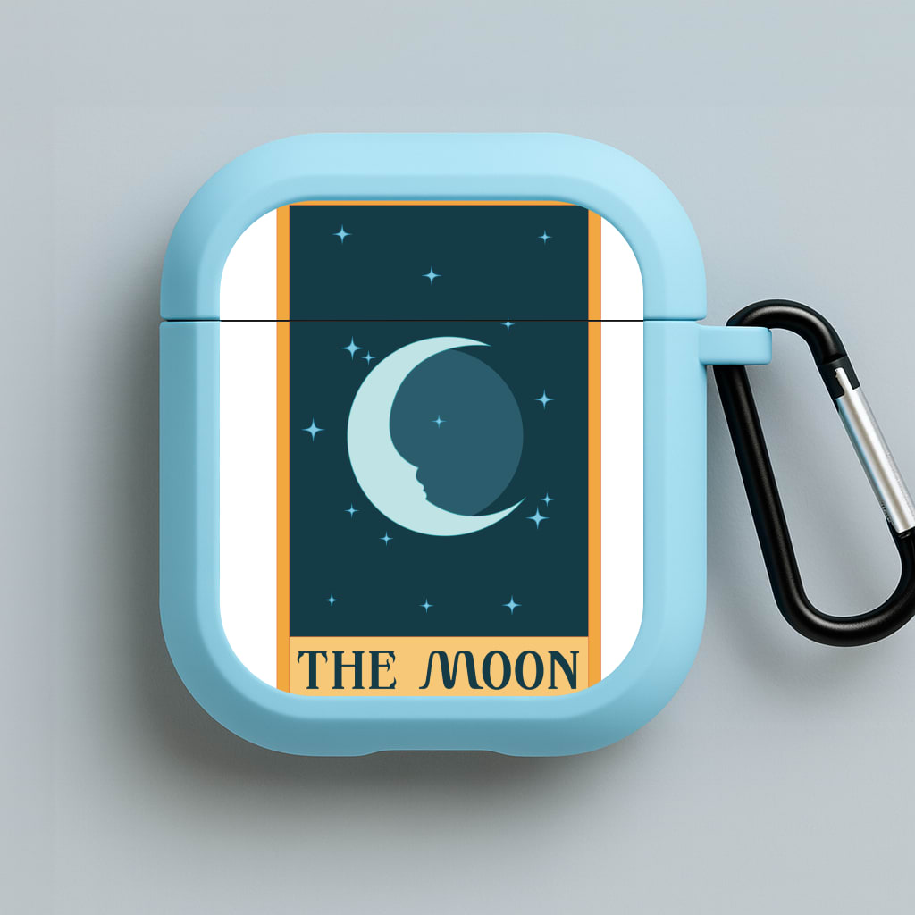 The Moon - Tarot Cards Blue AirPods Case
