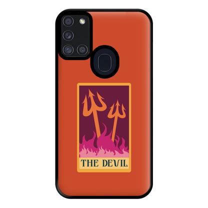 The Devil - Tarot Cards Phone Case for Galaxy A21s