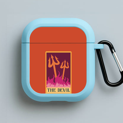The Devil - Tarot Cards Blue AirPods Case
