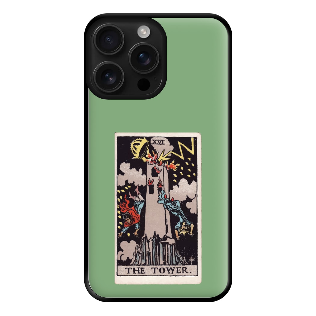 Tarot Card XVI Phone Case for iPhone 16 Pro Max