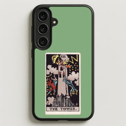 Tarot Card XVI Phone Case for Galaxy S25FE
