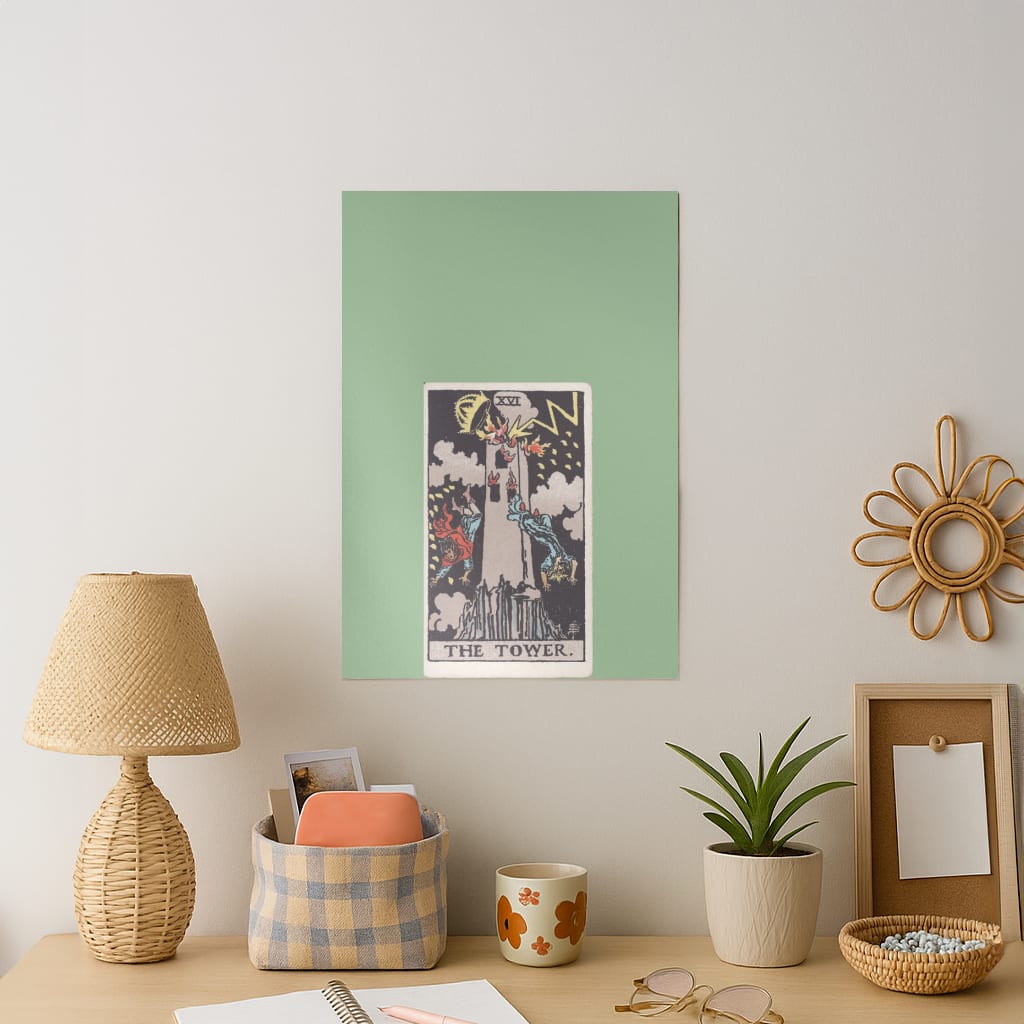 Tarot Card XVI Art Print