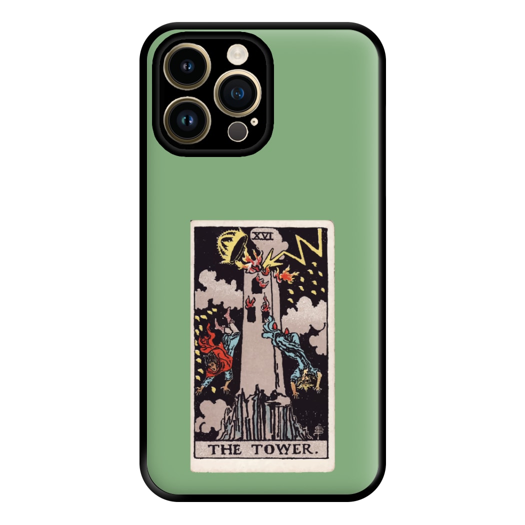 Tarot Card XVI Phone Case for iPhone 14 Pro Max