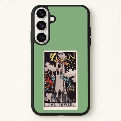 Tarot Card XVI Phone Case for Galaxy S26 Plus