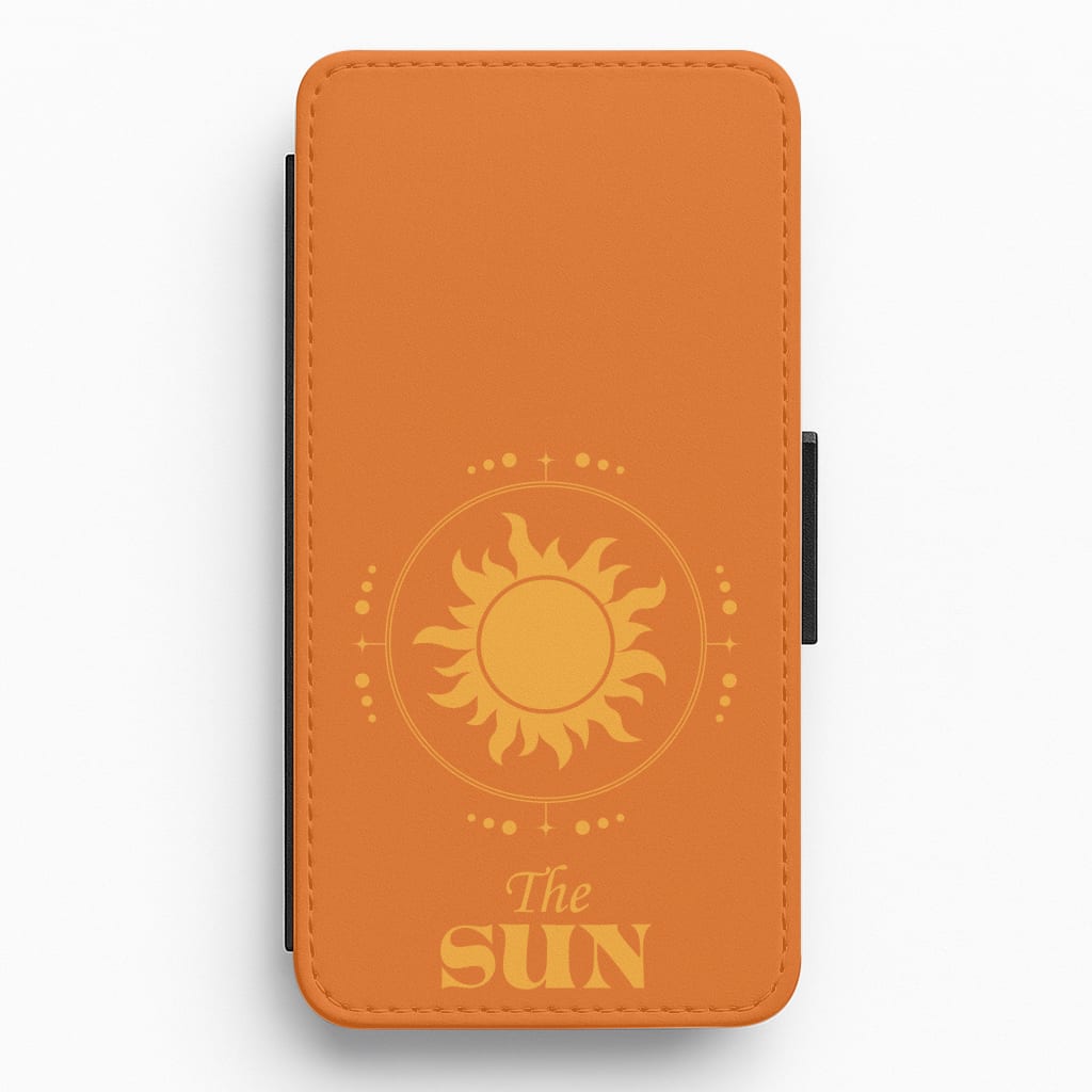 The Sun Orange Flip / Wallet Phone Case