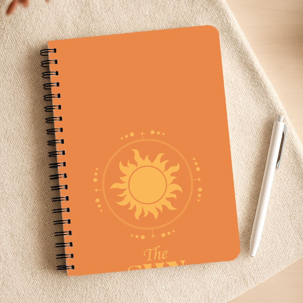 The Sun Orange Notepad