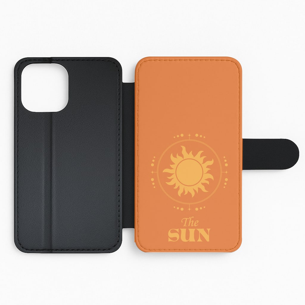 The Sun Orange Flip Phone Case
