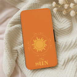 The Sun Orange Wallet Phone Case