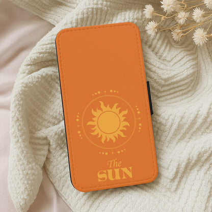 The Sun Orange Wallet Phone Case