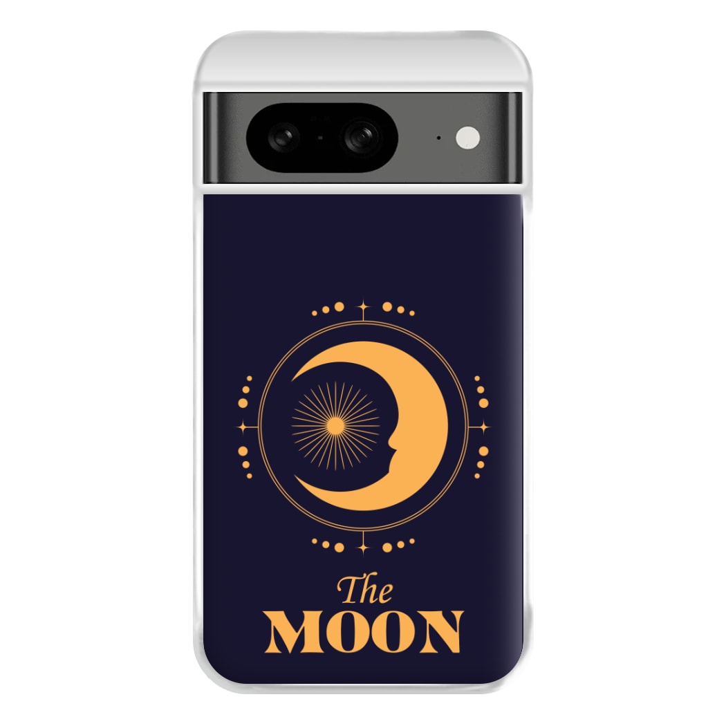 The Moon Dark Blue Phone Case for Google Pixel 8