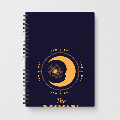 The Moon Dark Blue Notebook