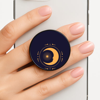 The Moon Dark Blue Phone Grip