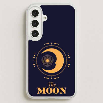 The Moon Dark Blue Phone Case for Galaxy S25FE