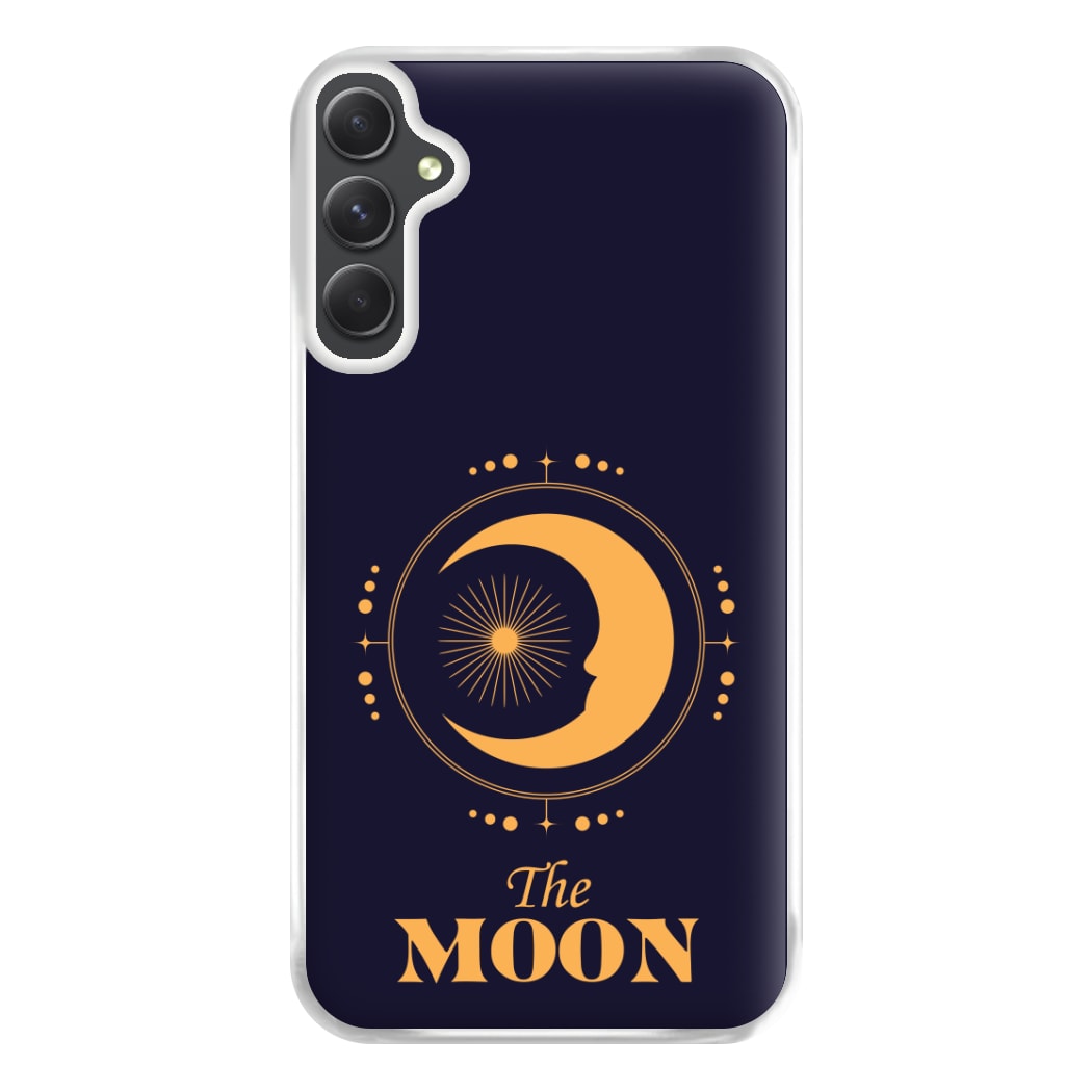 The Moon Dark Blue Phone Case for Galaxy A34
