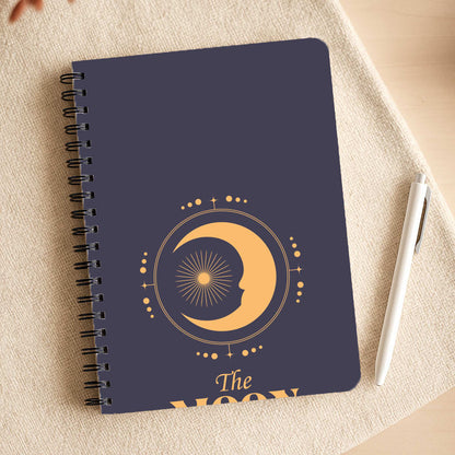 The Moon Dark Blue Notepad