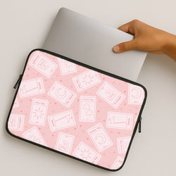 Pastel Pink Tarot Cards Pattern MacBook Case