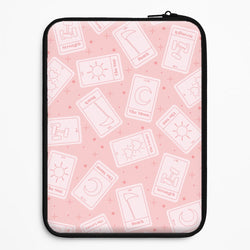Pastel Pink Tarot Cards Pattern Universal Laptop Sleeve