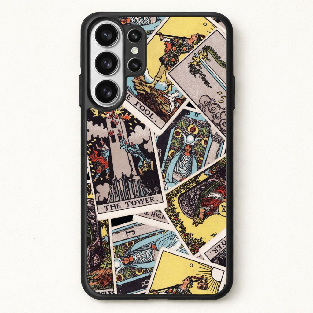 Tarot Cards Collage Pattern Phone Case for Galaxy S26 Ultra