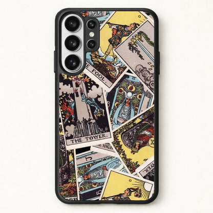 Tarot Cards Collage Pattern Phone Case for Galaxy S26 Ultra