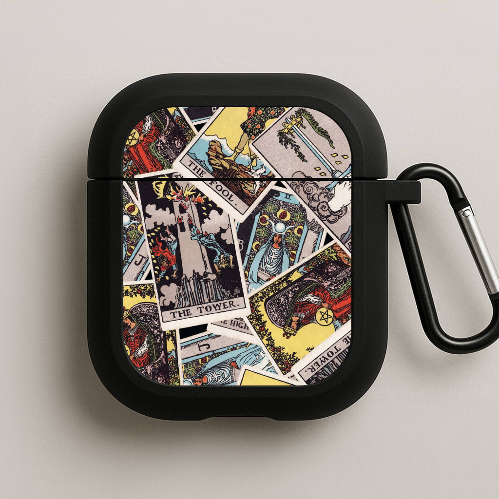 Tarot Cards Collage Pattern AirPods Case