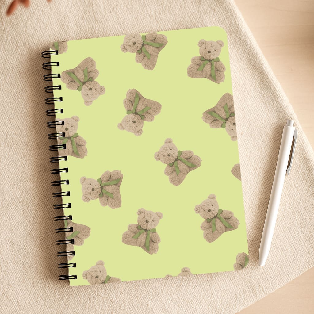 Green Teddy Bears Notepad