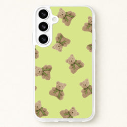 Green Teddy Bears Phone Case for Galaxy S26 Plus