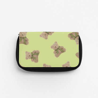 Green Teddy Bears Pencil Case