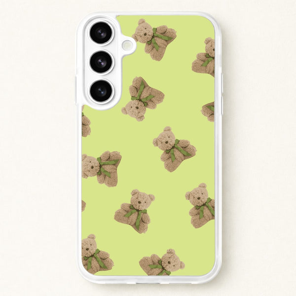 Green Teddy Bears Phone Case for Galaxy S26 Plus