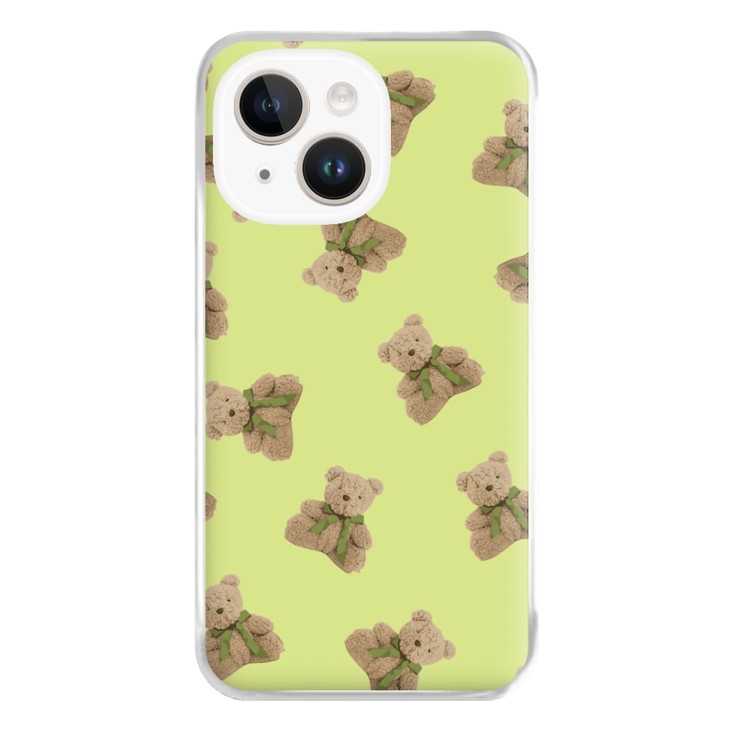 Green Teddy Bears Phone Case for iPhone 14 Plus