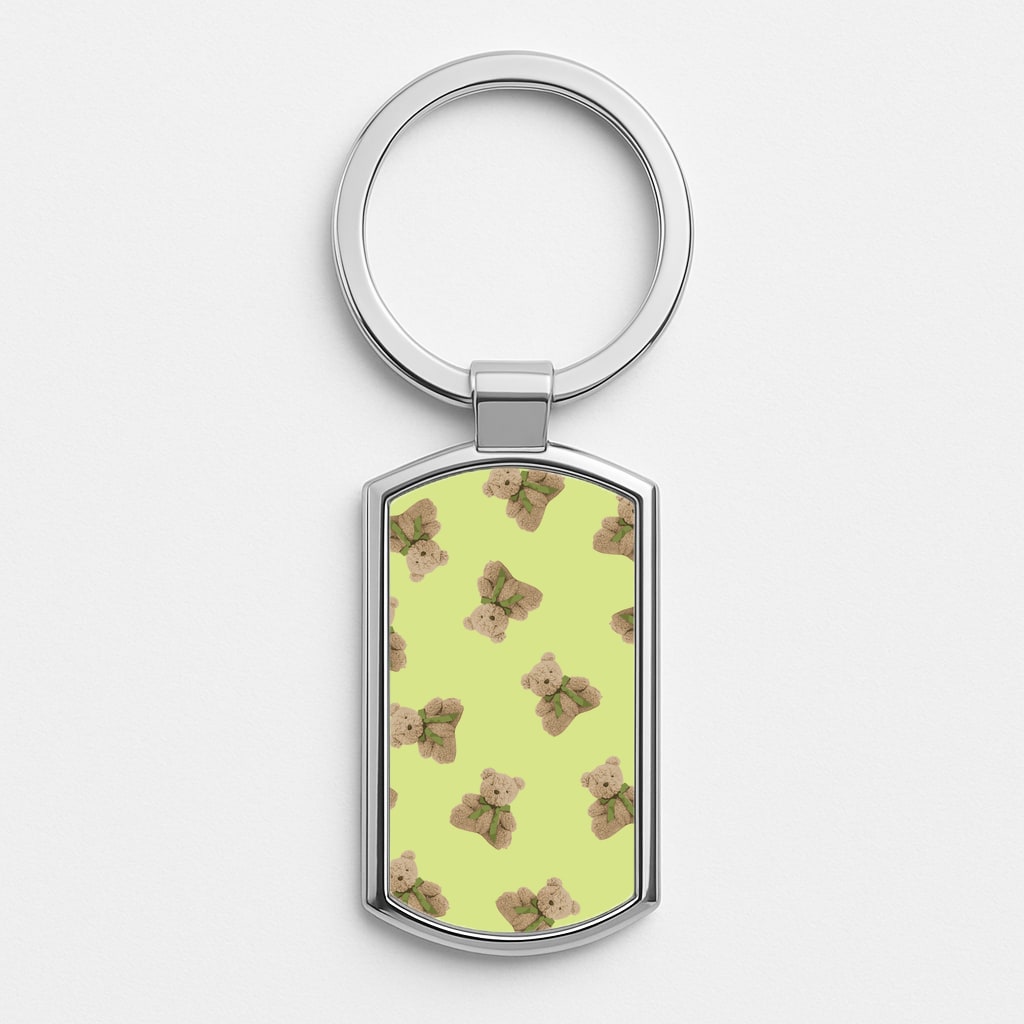 Green Teddy Bears Luxury Keyring