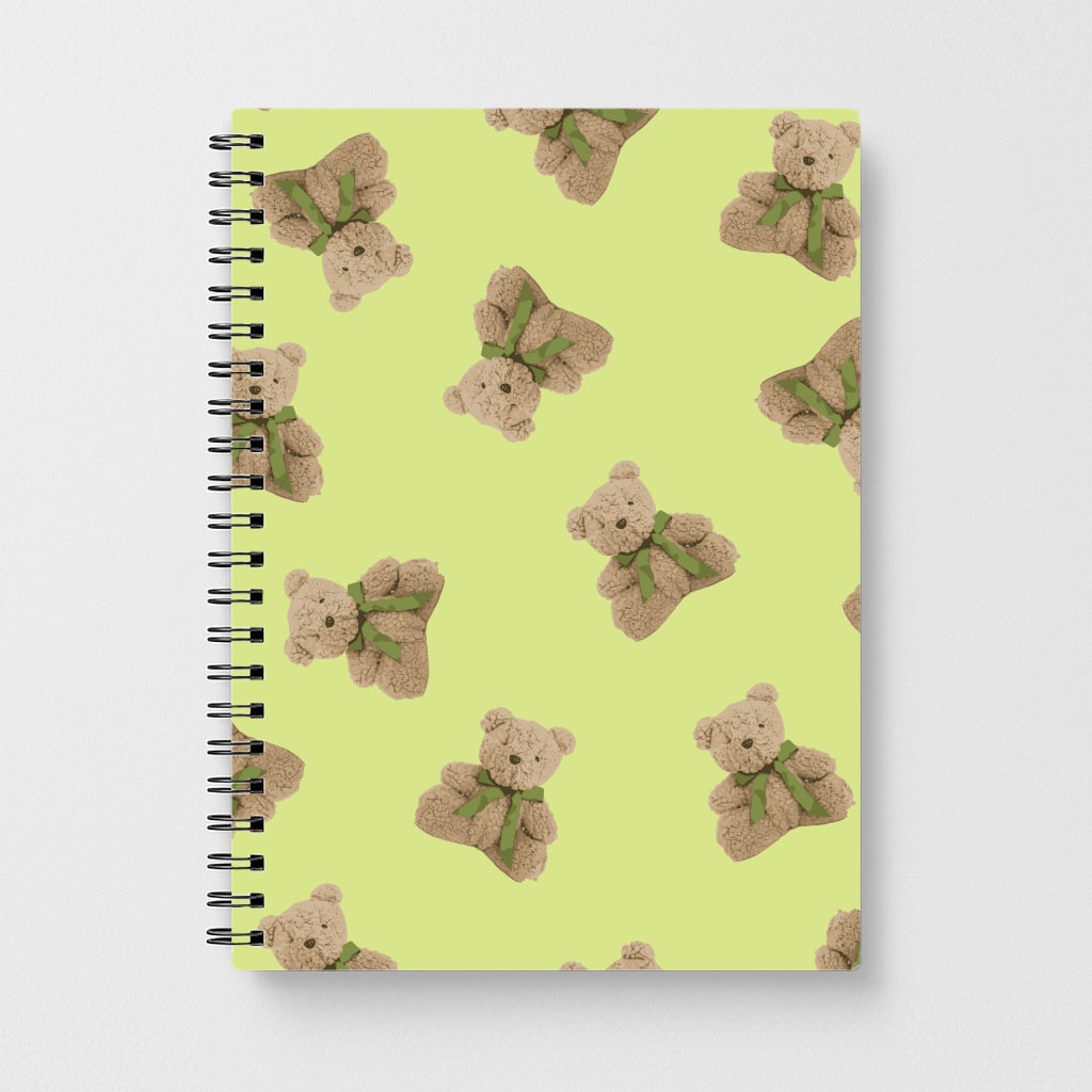 Green Teddy Bears Notebook
