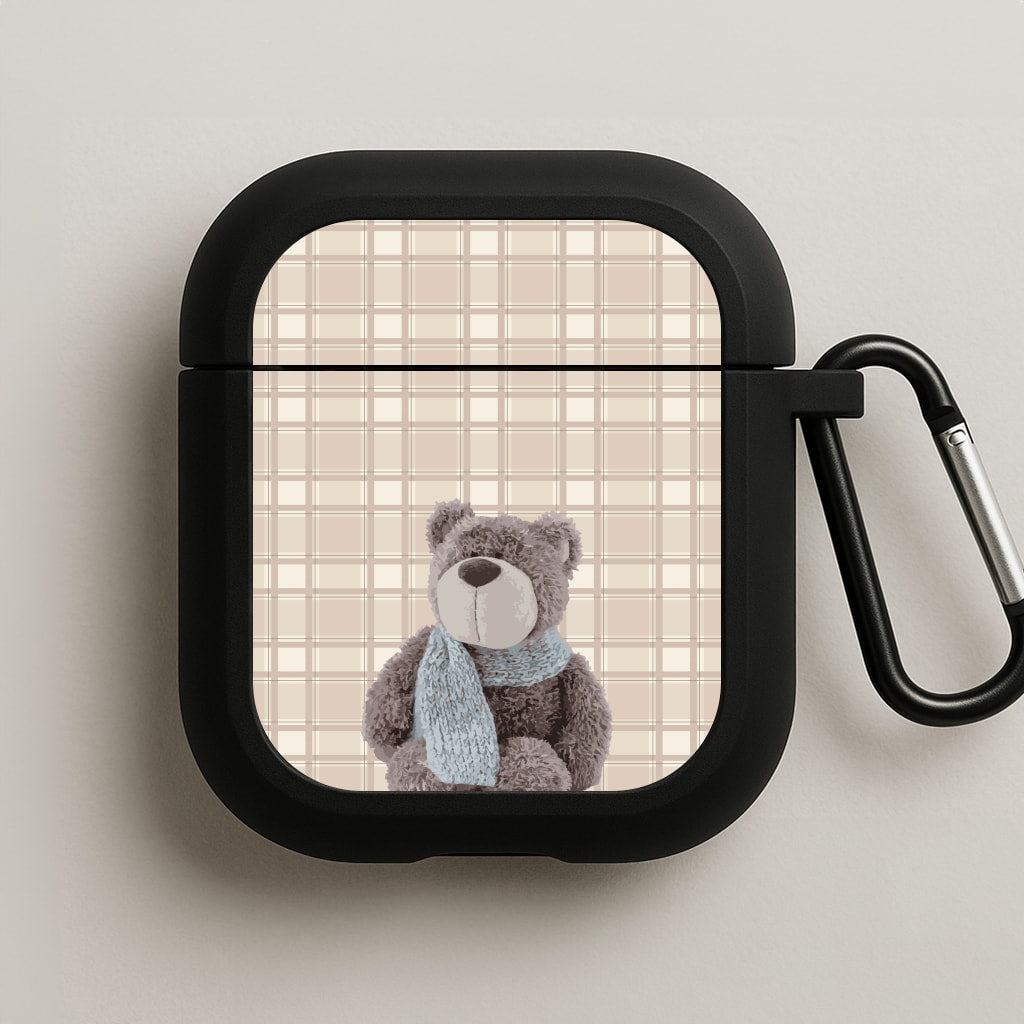 Tartan Teddy Bear  AirPods Case