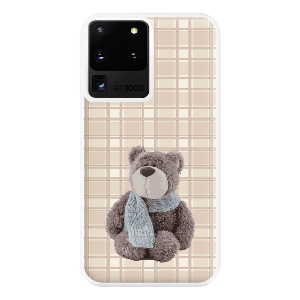 Tartan Teddy Bear  Phone Case for Galaxy S20 Ultra