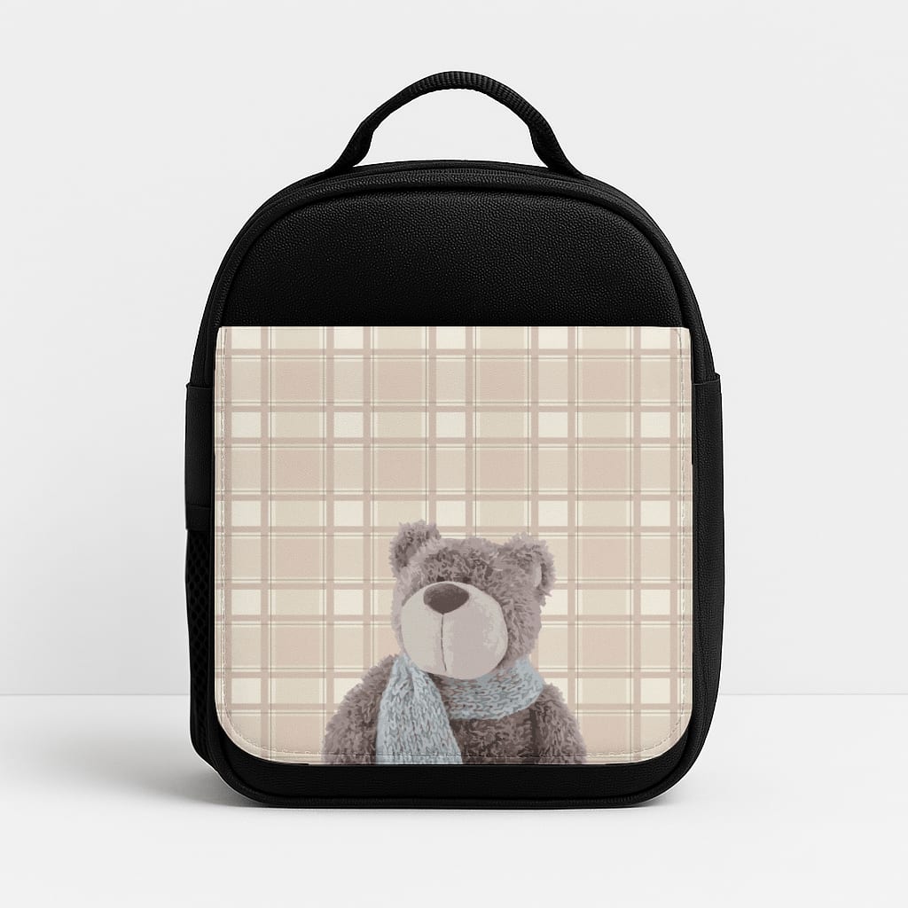 Tartan Teddy Bear  Lunchbox
