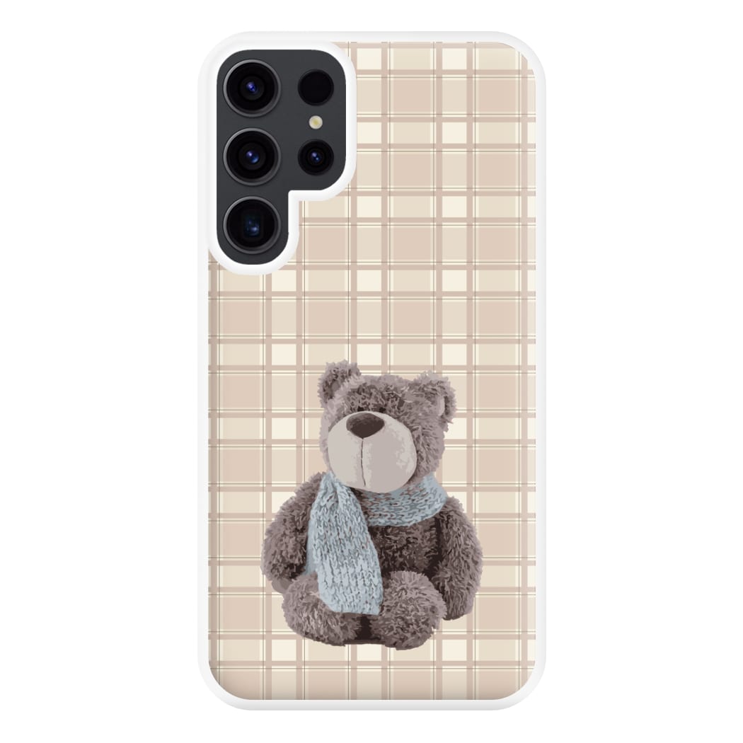 Tartan Teddy Bear  Phone Case for Galaxy S23 Ultra