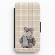 Tartan Teddy Bear Flip / Wallet Phone Case 1