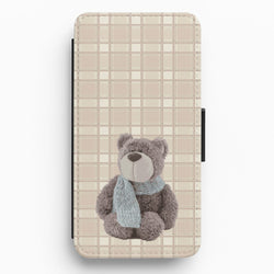 Tartan Teddy Bear  Flip / Wallet Phone Case