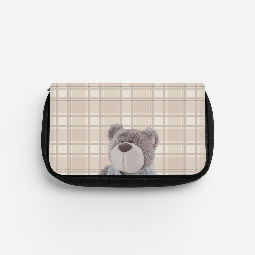 Tartan Teddy Bear  Pencil Case
