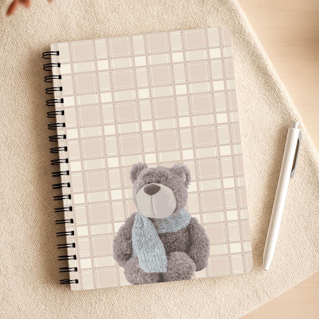 Tartan Teddy Bear  Notepad