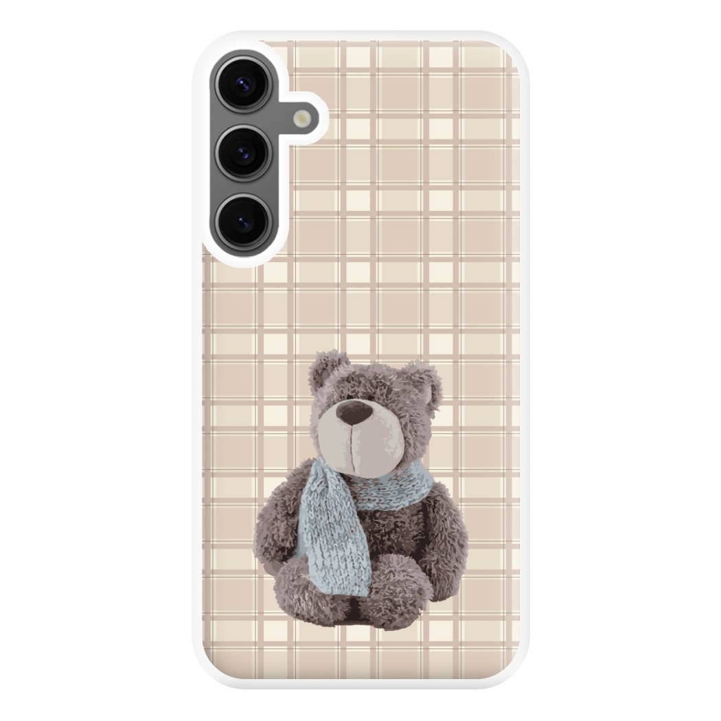 Tartan Teddy Bear  Phone Case for Galaxy S24FE
