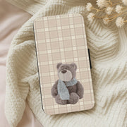 Tartan Teddy Bear Flip / Wallet Phone Case 5