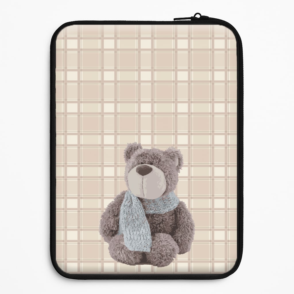 Tartan Teddy Bear  Laptop Sleeve